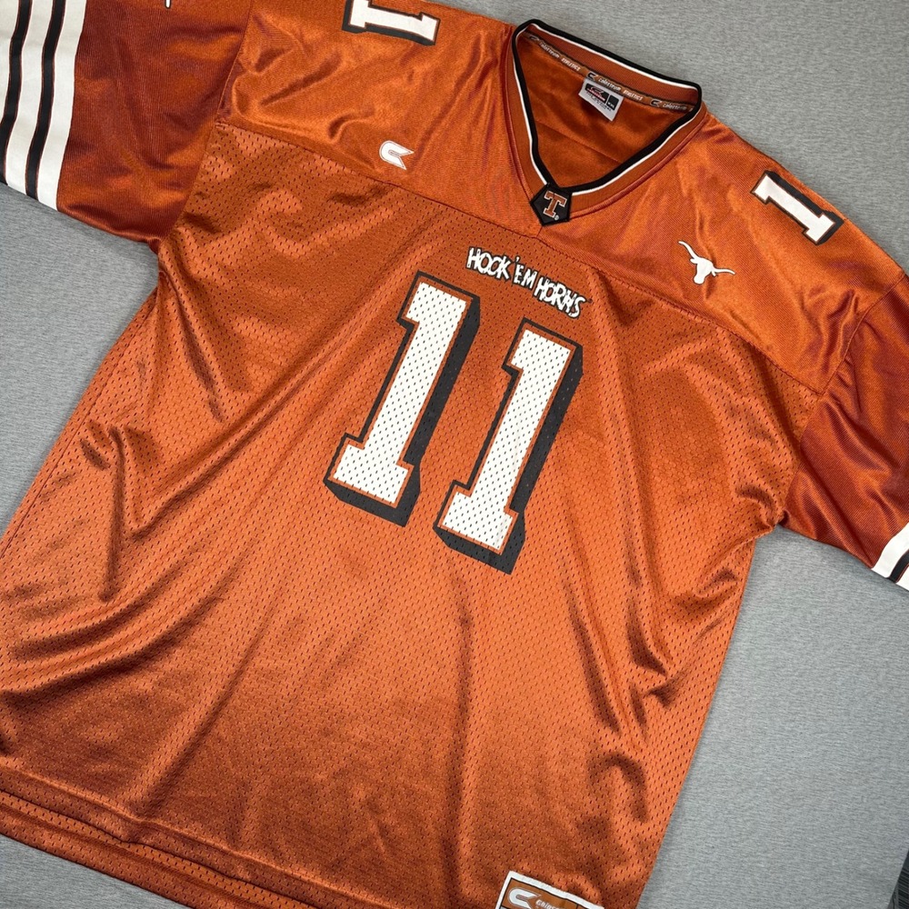 Texas Longhorns Colosseum Athletics Jersey Men 2XL Burnt Orange 11 Hook Em Horns